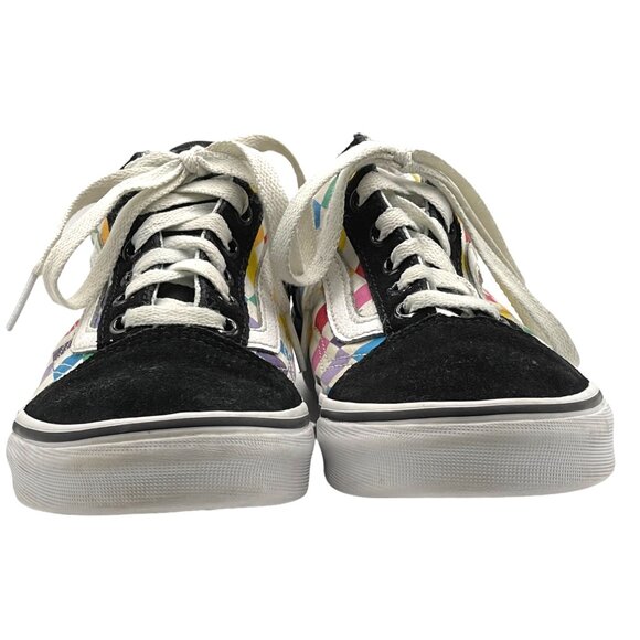 Vans Unisex Sneakers Off The Wall Rainbow Checkerboard Women's 6.5 Men's 5 - Picture 2 of 9